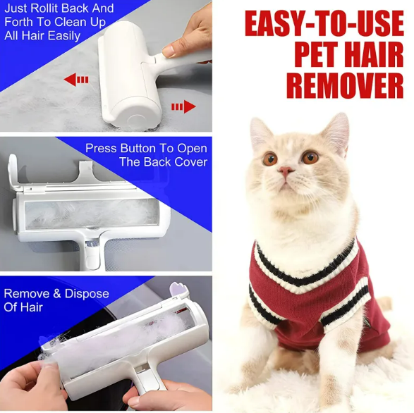 Reusable Pet Hair Remover Roller – Remove Fur In Seconds
